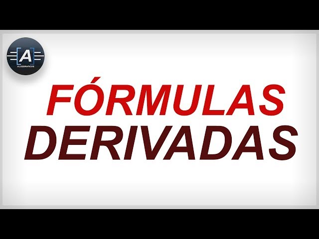 FÓRMULAS DE DERIVADAS (enlace en la descripción)