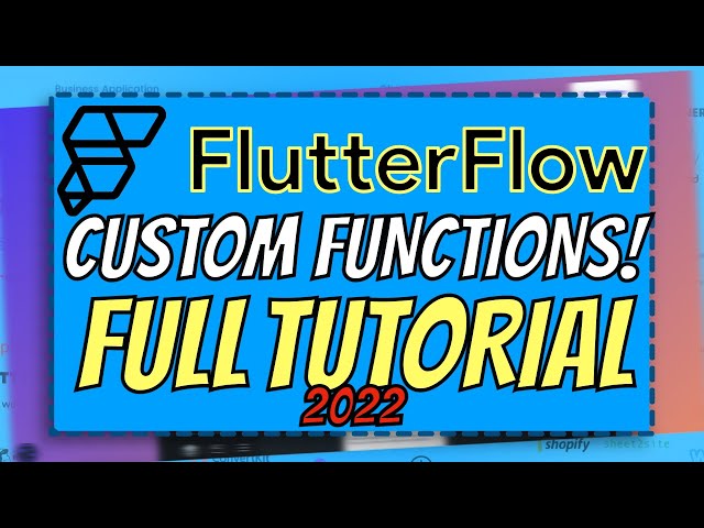 FlutterFlow: Extending Your App w/Custom Functions (SUPER EASY!) | FlutterFlow NoCode Training 2022