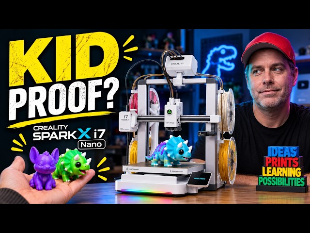 Could This Be My Kids’ First 3D Printer? | Creality SPARKX i7 Nano Combo