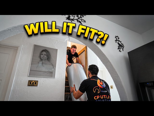 Will It Fit?! Squeezing a Cylinder Up Narrow Stairs in a Heatwave!