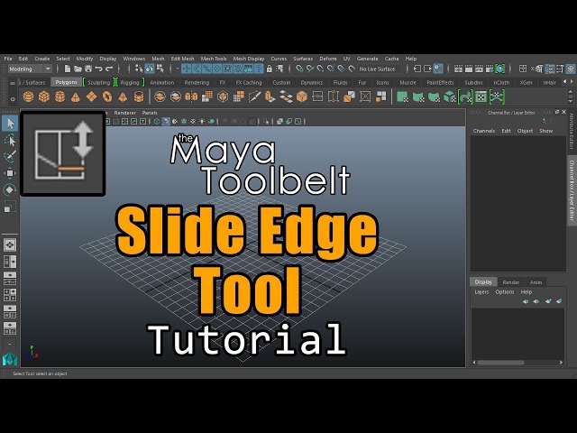 The Maya Toolbelt - Slide Edge Tool (Maya 2023)