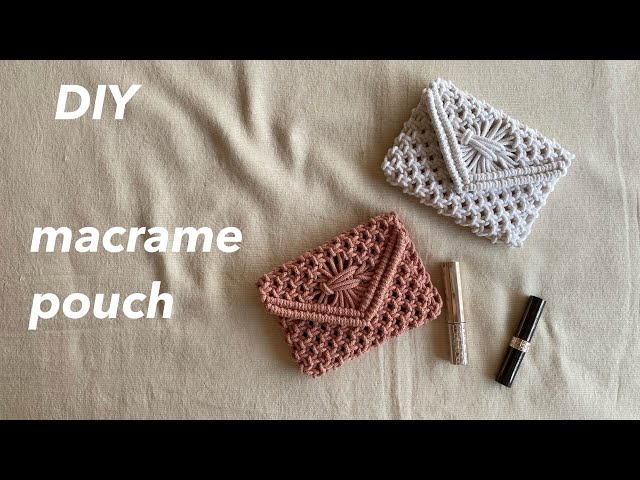 マクラメポーチの作り方～how to macrame pouch