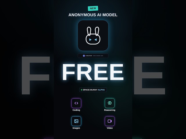 New Secret AI Model? Space Bunny Alpha Is FREE #ai #aivideo  #tech