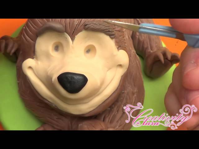 TutorialMashael'orso Mashaandthebearcaketopperfondantpastadizuccherotortadecorata