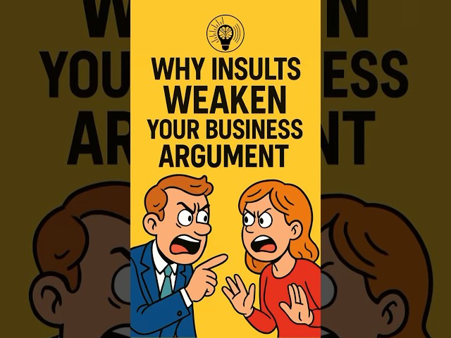 Why Insults Make Arguments Worse