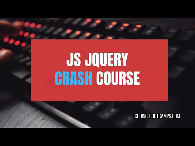 Intermediate Level Crash Course for Mastering jQuery, Ajax, JSON and JavaScript in 2 Hours