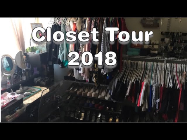 Closet Tour 2018.  Come with me lets take a tour of my closet.