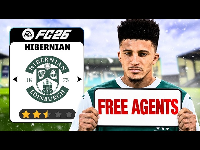 I Rebuilt Hibernian FC In FC26 With Free Agents!!..