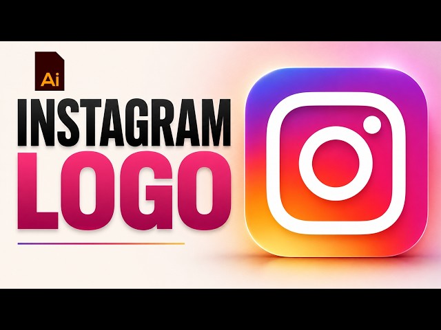 How to Recreate the Instagram Logo in Adobe Illustrator | Beginner Tutorial🔥