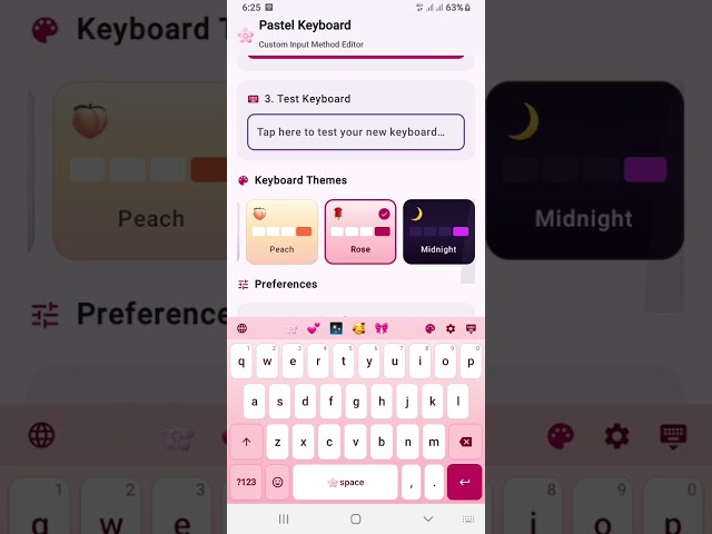 Pastel Keyboard App