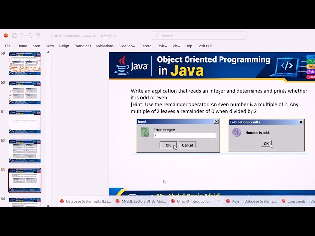 Lecture-08|Java GUI| Even Odd GUI Apps| Object Oriented Programming| Part-03