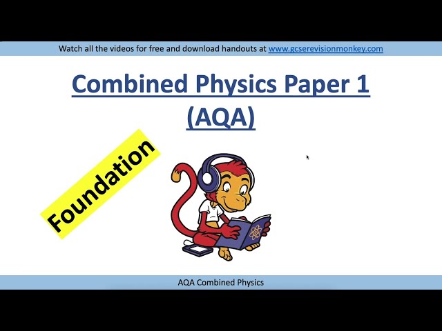 2026 GCSE Science Exam! AQA Combined Foundation Physics Paper 1