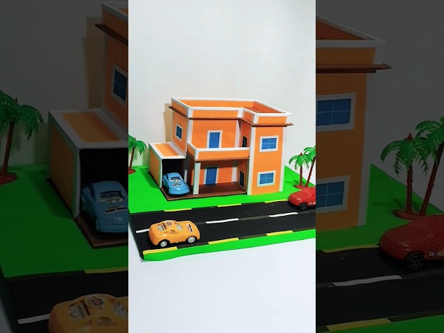 Modern House Model/ Villa Model/Residencial House/ Banglow Model/Cardboard House#diy #schoolproject