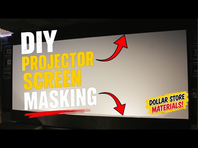 Budget Home Theater Hack: Dollar Store Masking Panels