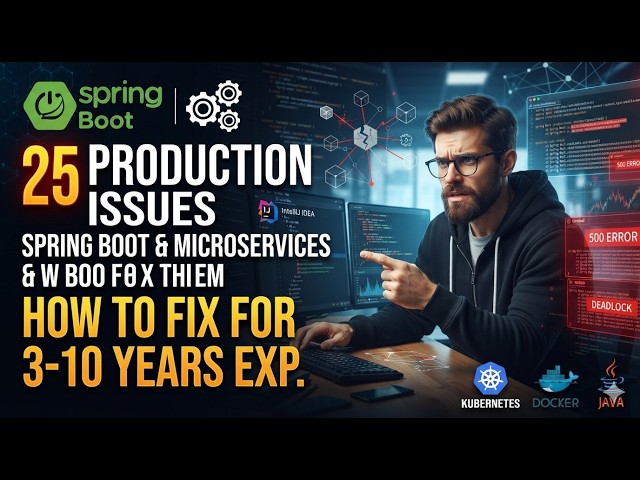 25 Spring Boot Microservices Production Problems & Solutions | 3–10 Years Experience