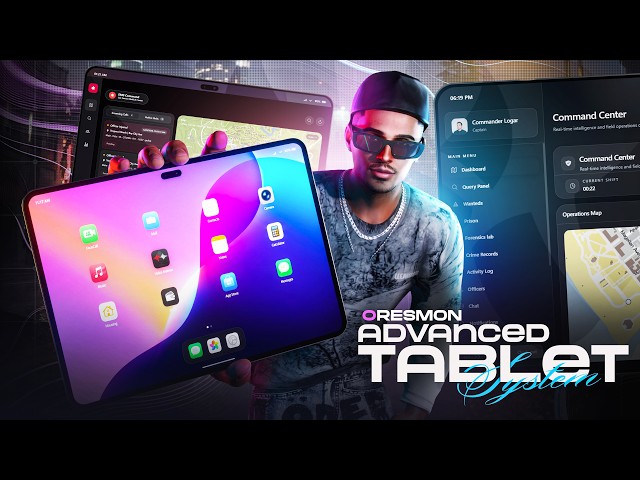 FiveM Tablet Script | The Most Detailed RP MDT, EMS Tablet System (20+ Apps)