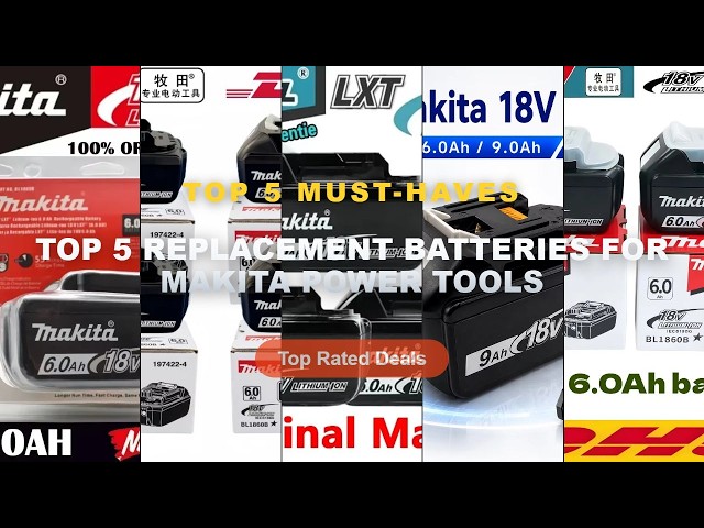 Cheap & Best Top 5 Replacement Batteries For Makita Power Tools Unboxing & Review - Makita 18V BL186