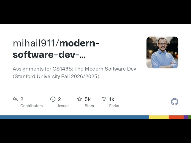 GitHub - mihail911/modern-software-dev-assignments: Assignments for CS146S: The Modern Software D...
