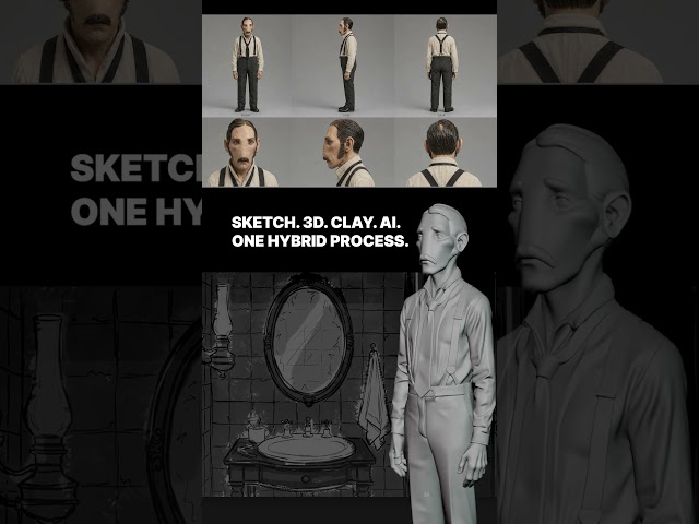 Blending clay, 3D, and AI in one short film #THENOSE #filmfestival #animation