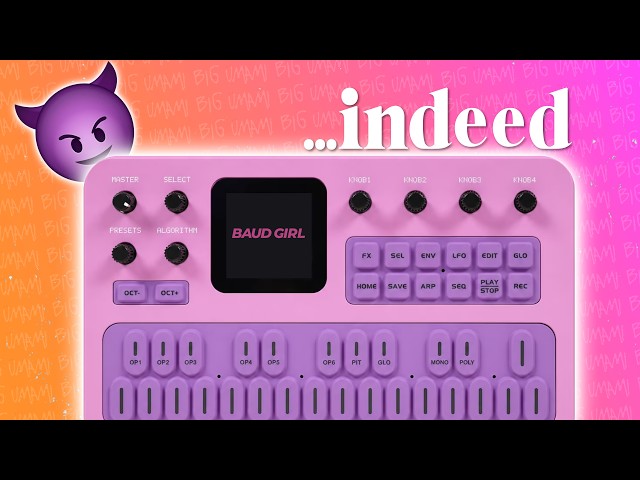 new m vave fm1 custom firmware (baud girl) is wonderful and cool.