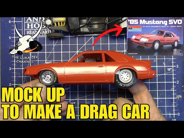 Mocking Up The Monogram 85 Mustang SVO As A Drag Car Ep.494