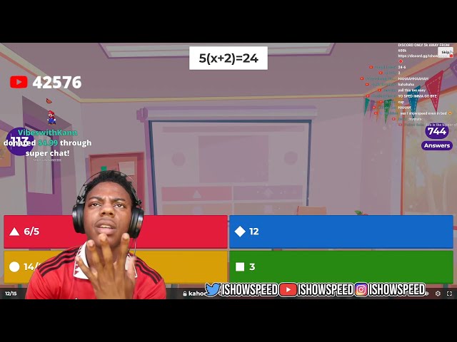 iShowSpeed Does Math Kahoot 💀(FULL VIDEO)