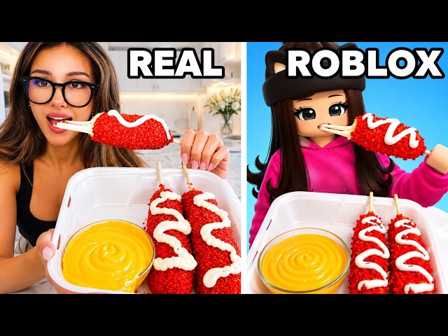 Roblox Mukbang Food Game IN REAL LIFE
