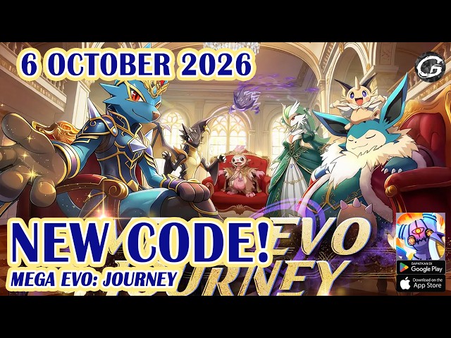 🎁 NEW CODE Mega Evo: Journey Giftcodes & Redeem Code 6 October 2026 - Mobile Game (Android & IOS)