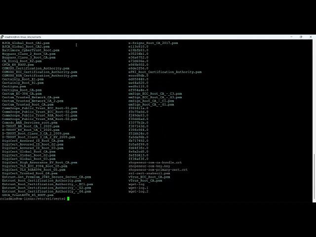 Install SSL/TLS certificate in Apache web server in Linux