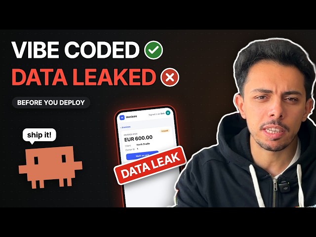 My Vibe Coded App Leaked Data With a Working Login