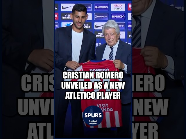 👋 Cristian Romero unveiled as a new Atletico Madrid player after leaving Tottenham this summer