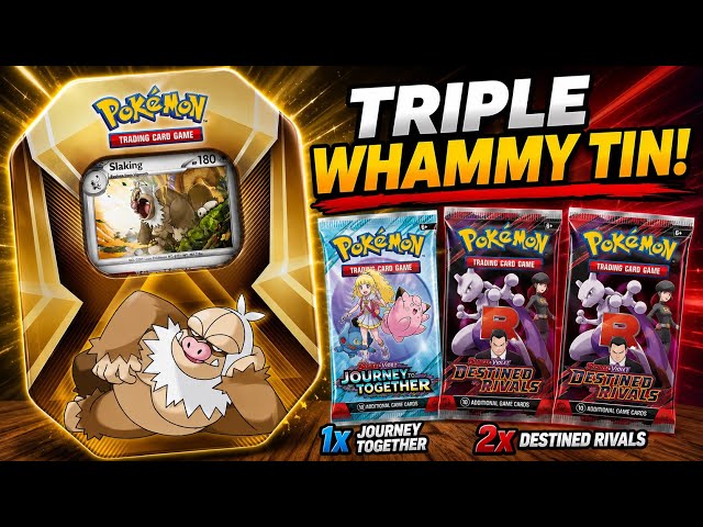 Pokémon Triple Whammy Tin Opening! (Journey Together + Destined Rivals)