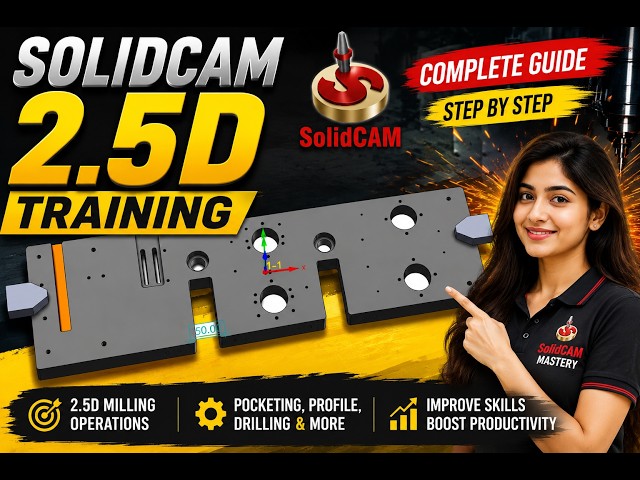 Solidcam 2.5d Milling full training
