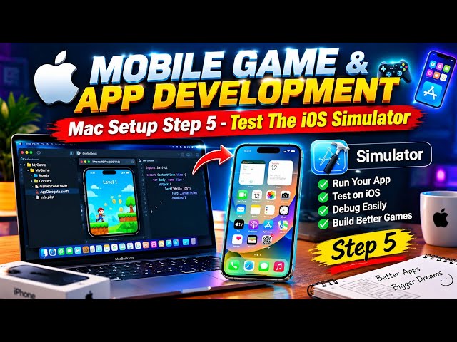 Mobile Game & App Development | Mac Setup Step 5 – Test the iOS Simulator