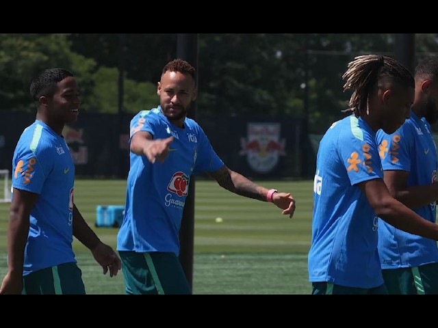 Neymar Upbeat as Brazil prepare for tough Norway encounter