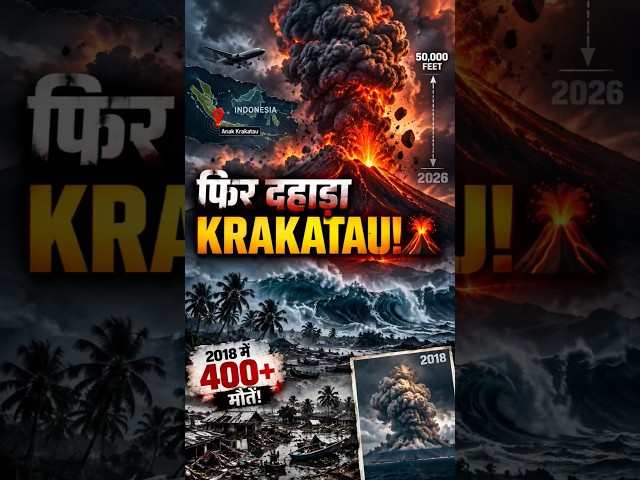 Anak Krakatau Wakes Up Again, Alert Issued in Indonesia #breaking #indonesia #volcano #shorts #yt...