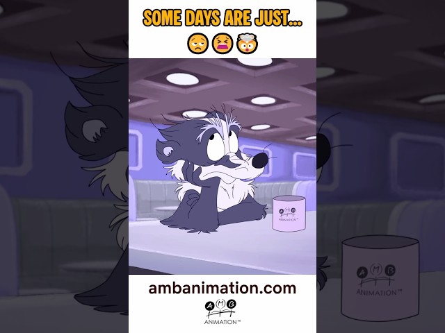 Stressed Out Angry Cartoon Badger Reacts in Rage  #animation #2danimation