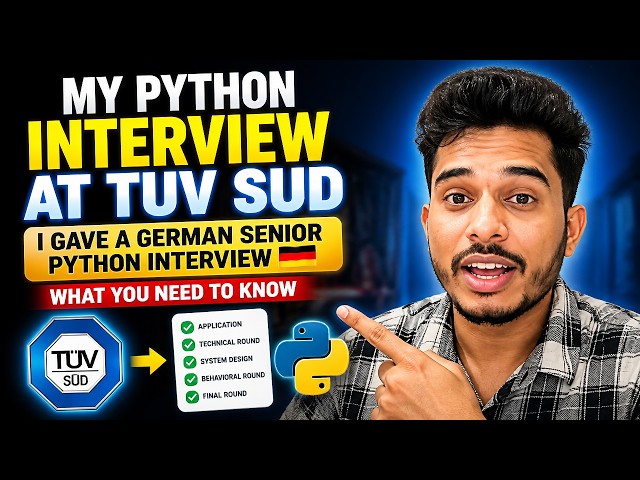 My Python Interview at TUV SUD: I Gave a German Senior Python Interview 🇩🇪 | What You Need to Know