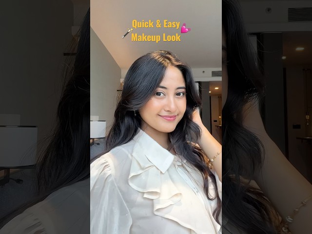 Quick and easy makeup look💓￼ #shorts #makeup #makeuptutorial