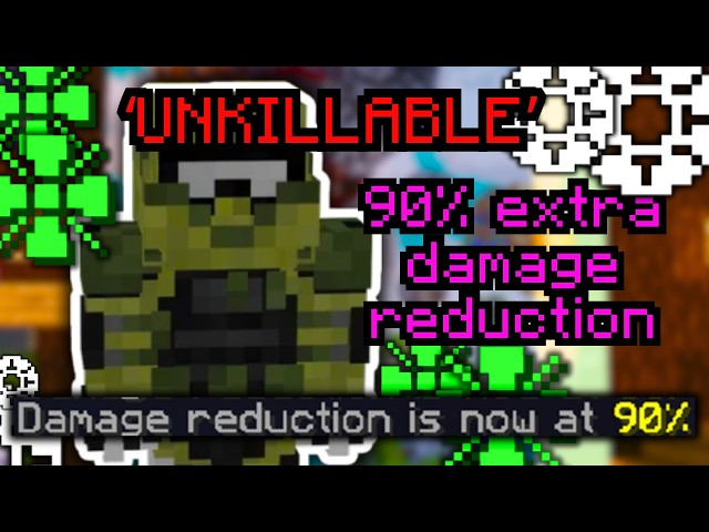 I 'MAXED' damage reduction, it was pretty fun! (Hypixel Skyblock)