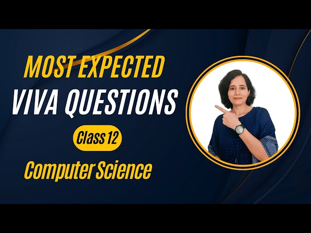 Important PYTHON VIVA Questions | CBSE Class 12 Computer Science PRACTICAL