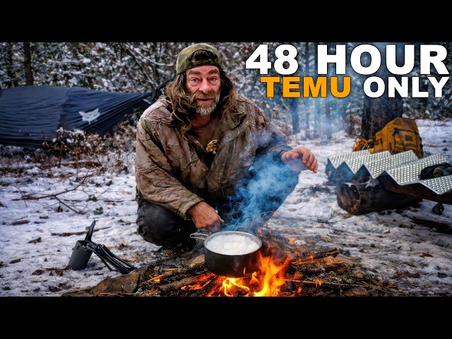 48 Hour Temu Winter Survival Challenge