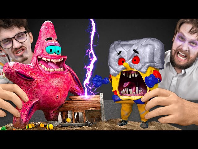SpongeBob is Alive! 🧽✨ Watch Us Craft Unique Dioramas with Your Favorite Characters 🌊🎨