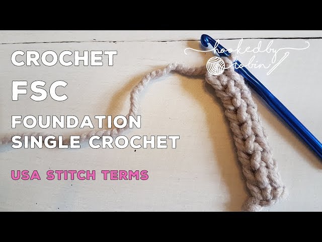 Crochet Chainless Foundation Single Crochet (FSC) Tutorial