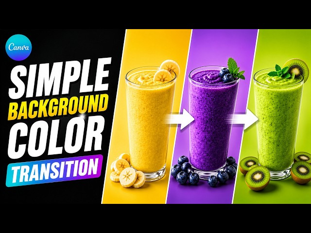 Simple Background Color Transition | Canva Presentation Tutorial