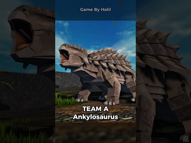 TEAM A Vs TEAM B In Jurassic Blocky #shorts #jurassicworld