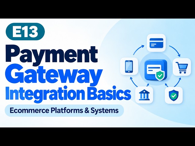 E13 | Payment Gateway Integration Basics | Ecommerce Platforms & Systems | Uplatz