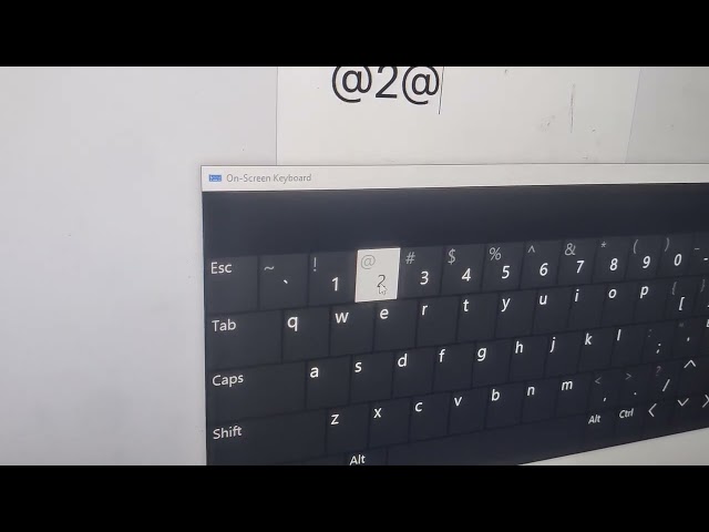 How to type @ and # using an on-screen keyboard 