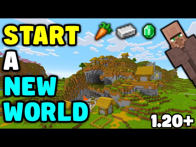 Minecraft - HOW TO START A NEW WORLD - (1.20+)