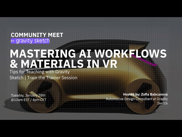 Mastering AI Workflows & Materials in VR | A train the trainers session with GS contractors